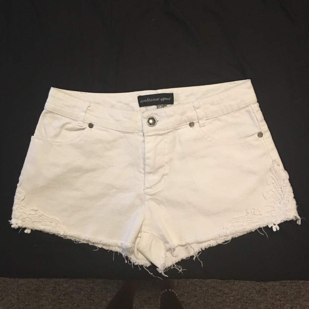Size small white shorts